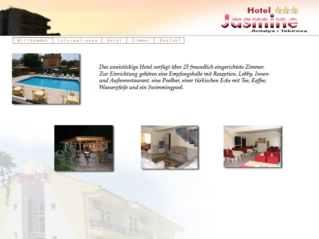 hotel in tekirova , hotel tekirova jasmine , information@hotel-jasmine.com