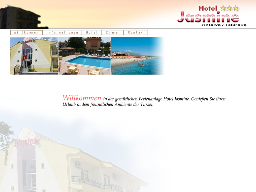 willkommen im hotel jasmine , hotel tekirova jasmine , information@hotel-jasmine.com