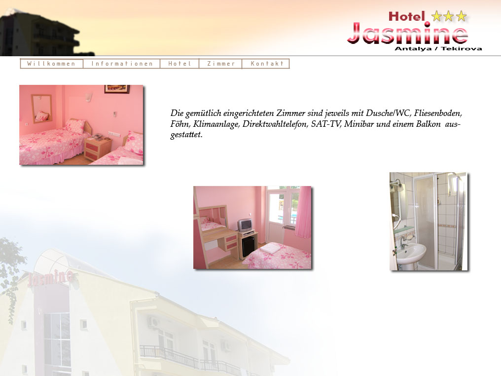 zimmer , hotel tekirova jasmine , information@hotel-jasmine.com